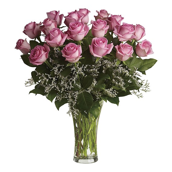 A Dozen Long Stemmed Pink Roses